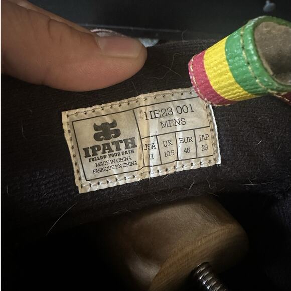 Ipath Grasshopper Rasta Brown Hemp Skateboard Skate Shoes Sneakers Mens 11 - Picture 8 of 8